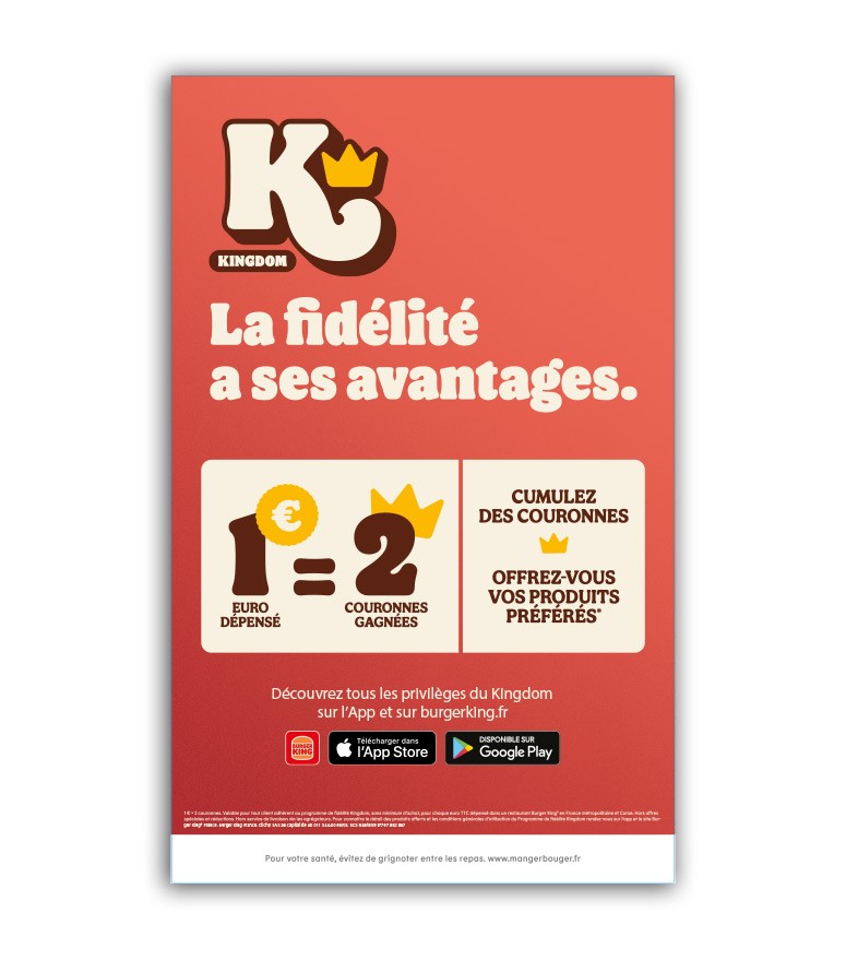 PLV Dos Adhésif pour borne intérieure